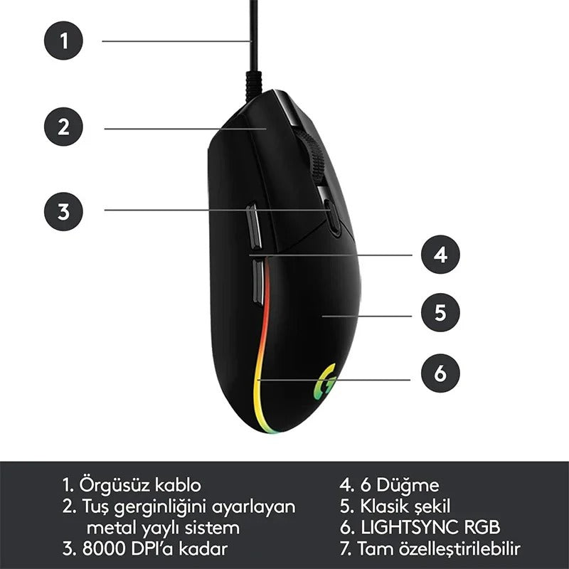 Logitech G102 Wired Gaming Mouse